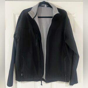 Men's Black and Gray Jacket